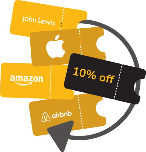 Gift vouchers and 10% off